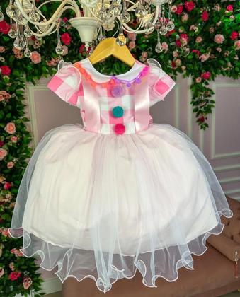 Imagem de Vestido infantil Temáticos Kids Tematico Circo Rosa