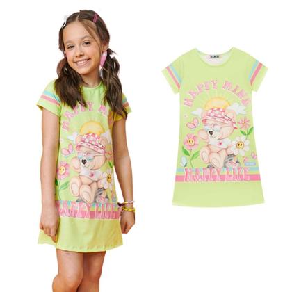 Imagem de Vestido Infantil Ursinha Neo Fresh Happy VD Kukiê