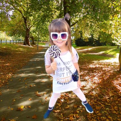 Imagem de Vestido Infantil verão Com Tule -  I'm not perfect but I'm limited edition - Bilica