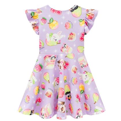 Imagem de Vestido Infantil Verão Em Molecotton com Bolsa Morango - Infanti