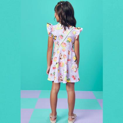 Imagem de Vestido Infantil Verão Em Molecotton com Bolsa Morango - Infanti