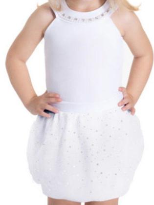 Imagem de Vestido Infantil Verão em Tule Branco - Gueda