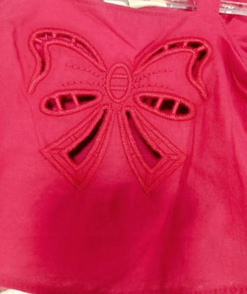 Imagem de Vestido infantil vermelho Natal bordado Milon