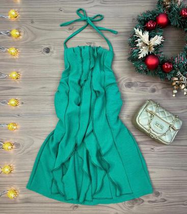 Vestido Infanto Juvenil Babado Natal Ano Novo Novidade Luxo - Camarim Mini Diva Imagem de Vestido Infanto Juvenil Babado Natal Ano Novo Novidade Luxo