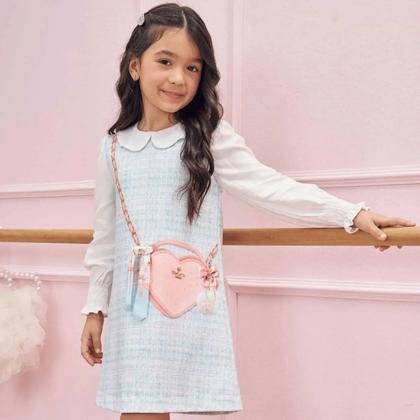 Imagem de Vestido Inverno Infantil Molecotton e blusa m/L Infanti