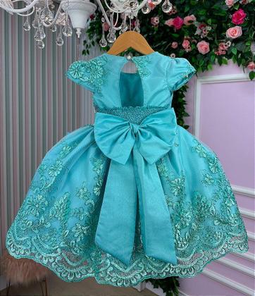 Imagem de Vestido Jardim Encantado Realeza Festa Luxo Verde Tifane