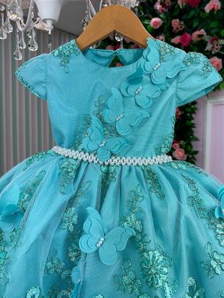 Imagem de Vestido Jardim Encantado Realeza Festa Luxo Verde Tifane