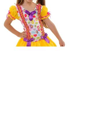 Imagem de Vestido Junino Caipira Caipirinha Infantil São João Festa Junina