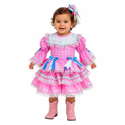 Imagem de Vestido Junino Eva Infantil Luxo