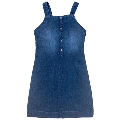 Imagem de Vestido Juvenil Look Jeans c/ Abertura Jeans Moletom