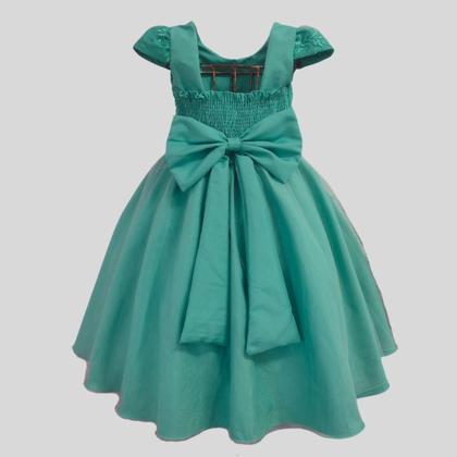 Imagem de Vestido Juvenil Princesa Bordado Casamento Batizado Curto