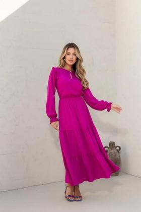 Imagem de Vestido karina viscolinho pink