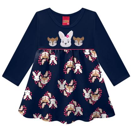 Imagem de Vestido Kyly Infantil Inverno Meia Malha Manga Longa 1000733