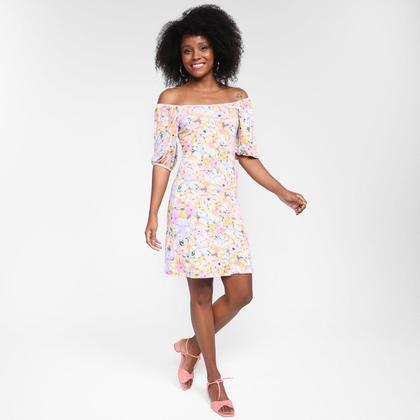 Imagem de Vestido Lecimar Curto Ombro A Ombro Floral