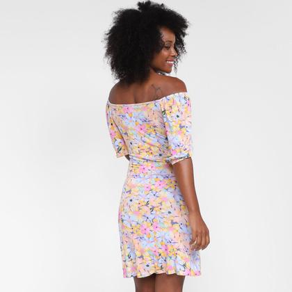 Imagem de Vestido Lecimar Curto Ombro A Ombro Floral