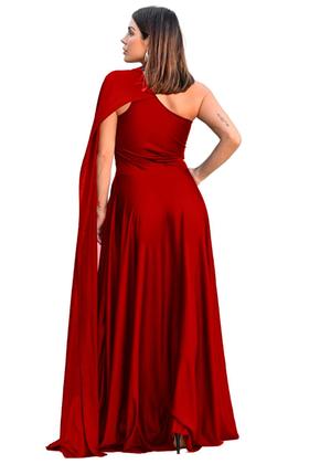 Imagem de Vestido Longo Capa Festa Elegante Social