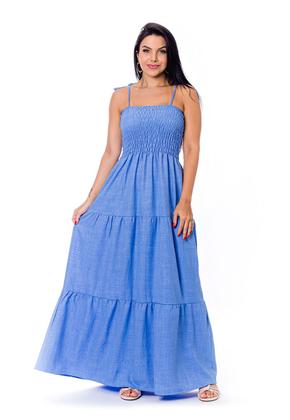 Imagem de Vestido Longo de Alcinha Com Lastéx