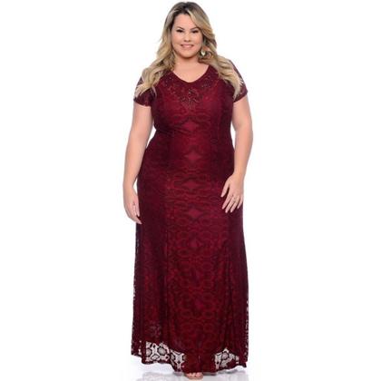 Imagem de Vestido Longo De Festa Plus Size Aniversario Civil Batizado - Eduarda Moda Fashion