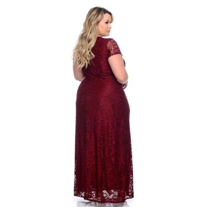 Imagem de Vestido Longo De Festa Plus Size Aniversario Civil Batizado - Eduarda Moda Fashion