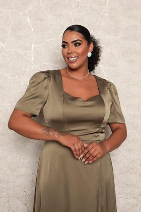 Imagem de Vestido longo de festa plus size