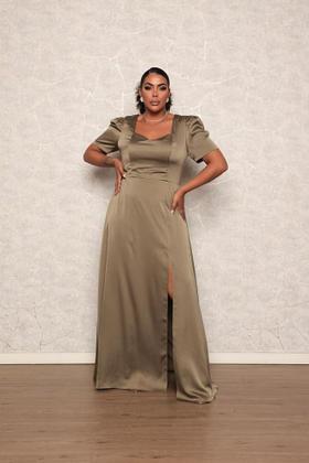 Imagem de Vestido longo de festa plus size