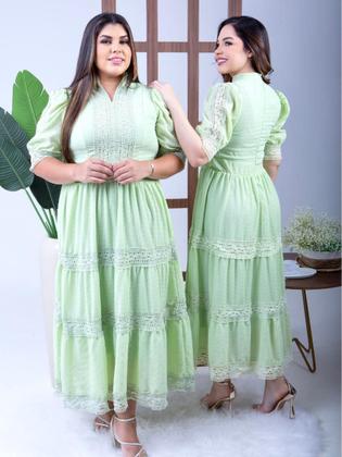 Imagem de Vestido Longo Elegante Soltinho Verão de Festa Luxo Moderno