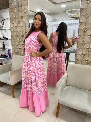 Imagem de Vestido Longo Estampado Miss Flor ref: 701056