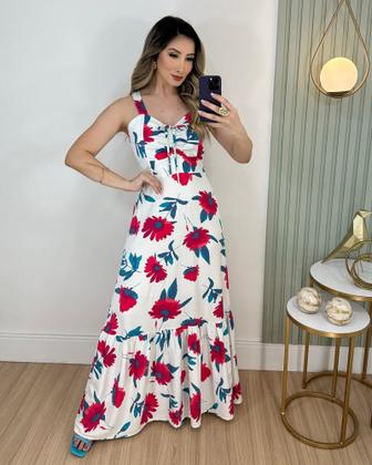 Imagem de Vestido Longo Feminino Estampado