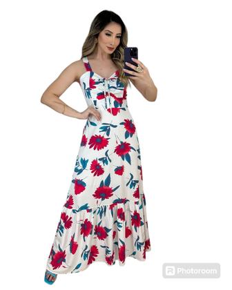 Imagem de Vestido Longo Feminino Estampado