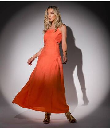 Imagem de Vestido Longo Feminino Liso Alcinha Crepe Festa Casamento Madrinha 406