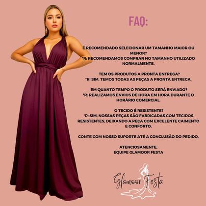 Imagem de Vestido Longo Festa Multiformas Madrinha Casamento Formatura Debutante