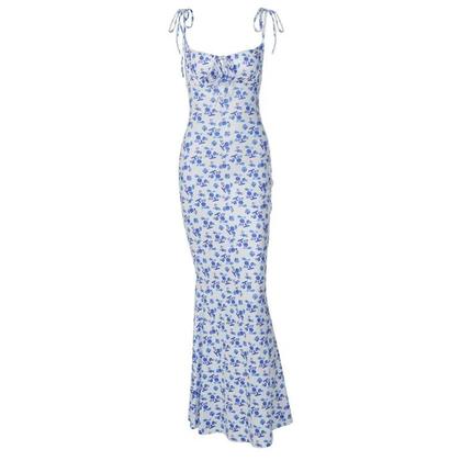 Imagem de Vestido Longo Floral Bodycon Elegante para Mulheres - Verão, Praia e Festas