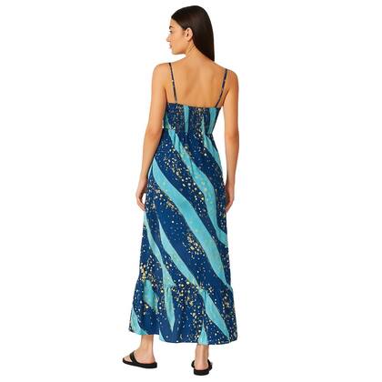 Imagem de Vestido Longo FMF Indiano Estampado Feminino Chic