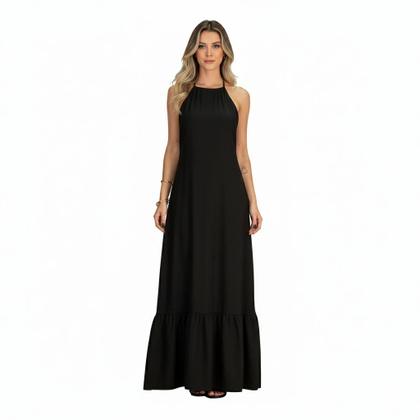 Imagem de Vestido Longo Frente Única com decote nas costas Festa Casamento Formatura