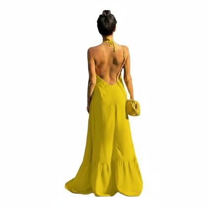 Imagem de Vestido Longo Frente Única Decote Festa Casamento Madrinha