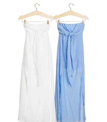 Imagem de Vestido longo lastex com fenda no pescoço