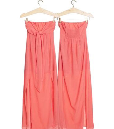 Imagem de Vestido longo lastex com fenda no pescoço