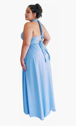 Imagem de Vestido Longo Multiformas Plus Size G1 ao G4 Casamento/Madrinha/Festa Saia Godê