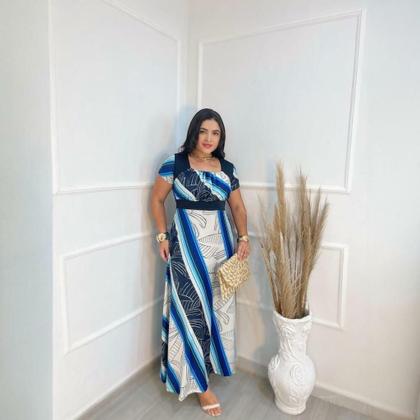 Imagem de Vestido Longo Plus Size Jéssica Moda Evangélica Feminina