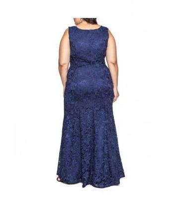 Imagem de Vestido Longo Renda Madrinha Festa Plus Size Formatura