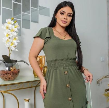 Imagem de Vestido Longo Samara Moda Evangélica Feminina