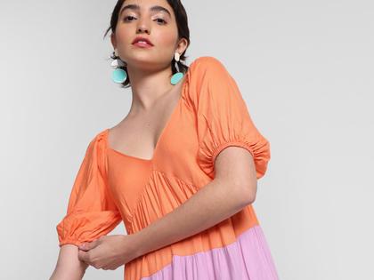 Imagem de Vestido Longo Vista Magalu Manga Bufante