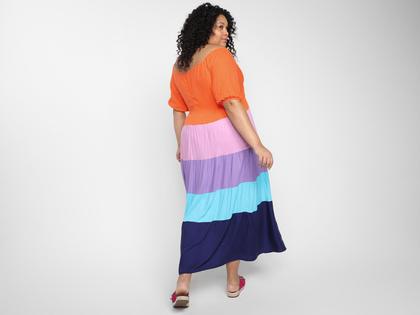 Imagem de Vestido Longo Vista Magalu Manga Bufante