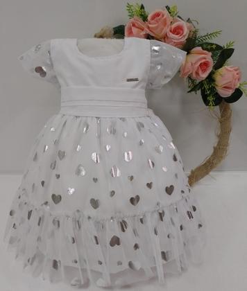Imagem de Vestido Luxo Bebê Menina Festa Batizado Lessa Kids Ref. 7986