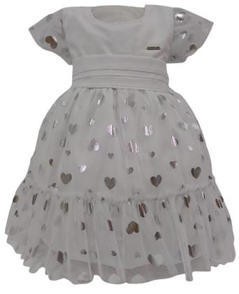 Imagem de Vestido Luxo Bebê Menina Festa Batizado Lessa Kids Ref. 7986