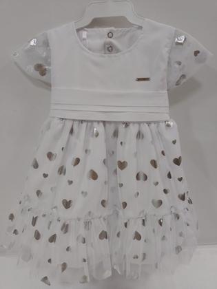 Imagem de Vestido Luxo Bebê Menina Festa Batizado Lessa Kids Ref. 7986