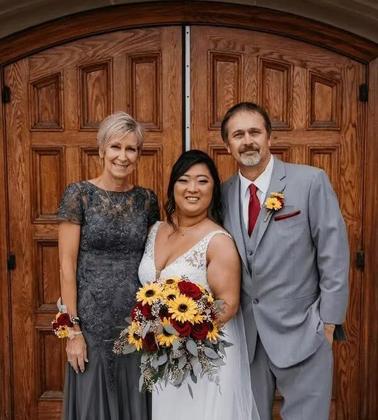 Imagem de Vestido Mãe da Noiva YOFF, tule, renda, lantejoulas, azul marinho