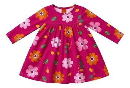Imagem de Vestido Manga Longa Em Malha Infantil Menina - Kyly Cor:Modelo 02Tamanho:02