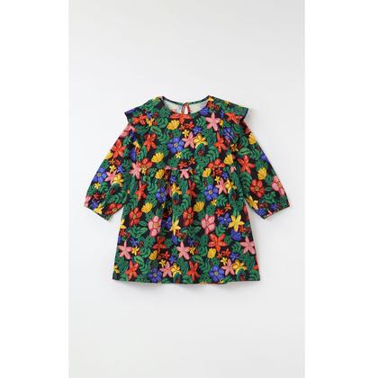 Imagem de Vestido Manga Longa Infantil Malha Ramo de Flor Fábula