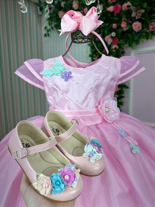 Imagem de Vestido Marie Rosa Jardim Encantado com Flores